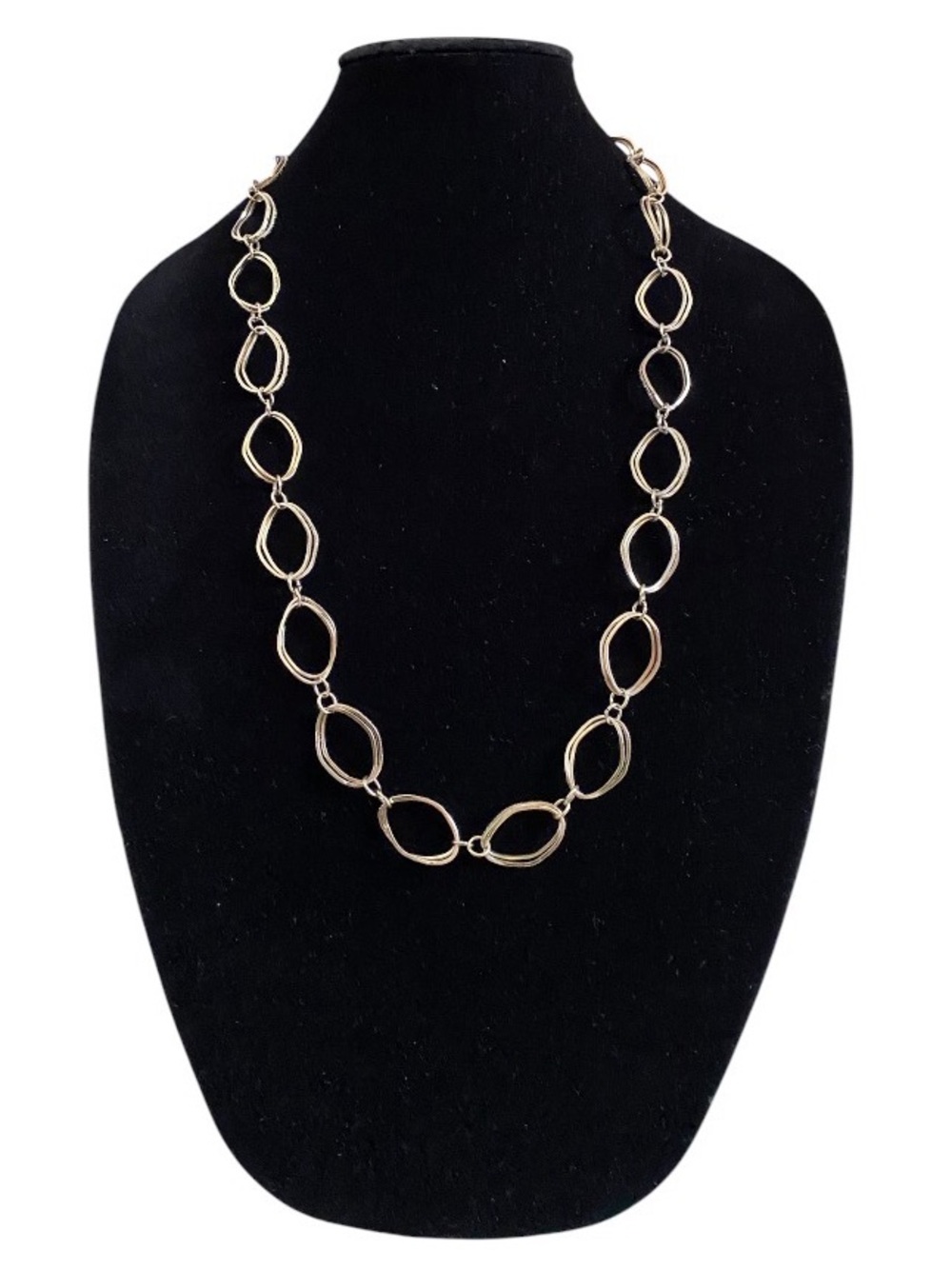 Vintage Etienne Aigner goldtone link necklace